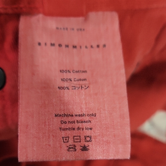 Simon Miller Vibrant Red Cropped Jeans - Picture 5 of 5